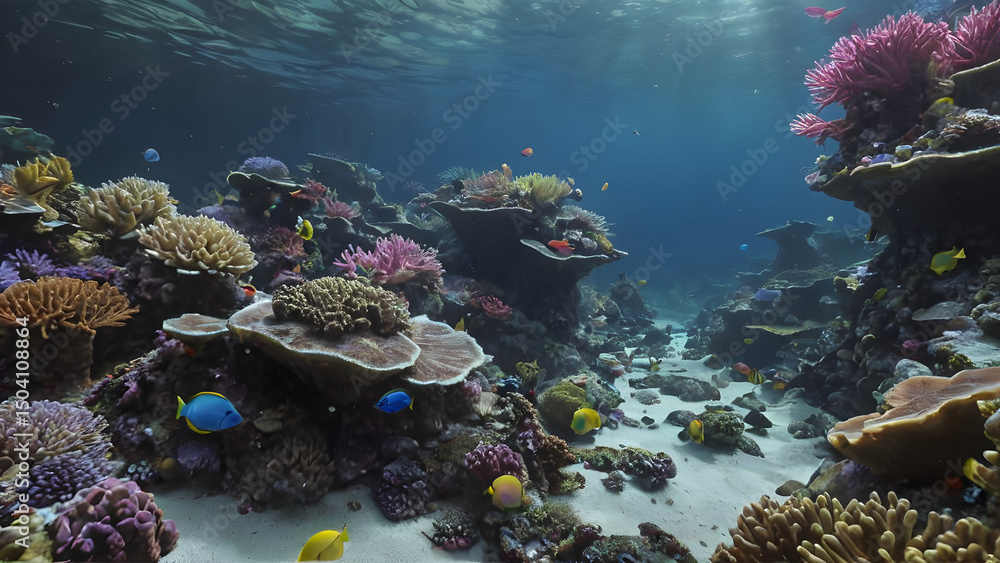 Obraz premium coral reef and fish