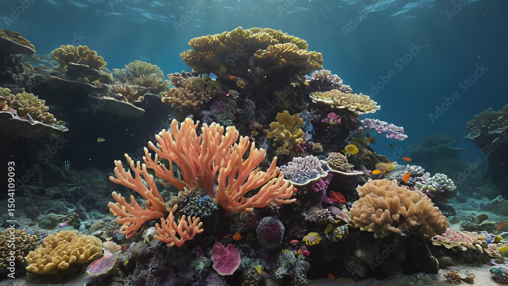Obraz premium coral reef and fish