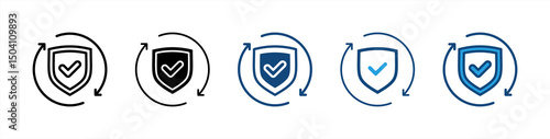 Reliability icon sheet multiple style collection