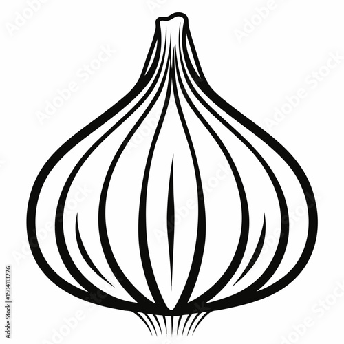 onion isolated on white