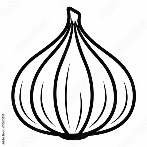 garlic isolated on white background