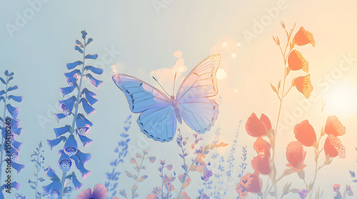 butterfly, insect, nature, flower, beauty, wing, spring, fly, summer, colorful, animal, vector, illustration, flying, orange, black, macro, wings, bright, yellow, floral, design, pink, collection, col