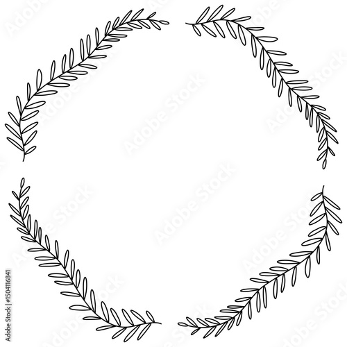 laurel wreath vector illustration