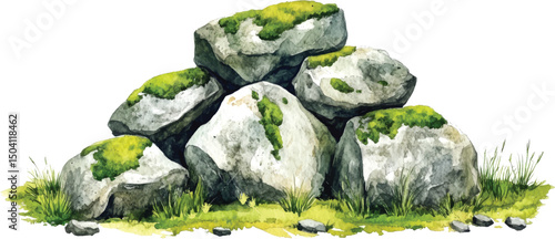 Decorative Ground Rock for RPG