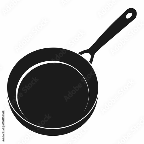 frying pan isolated on white