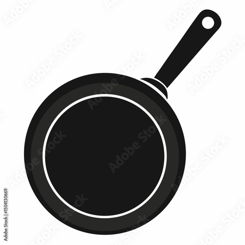frying pan isolated on white