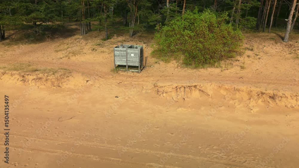 custom made wallpaper toronto digitalAerial Footage Captured of a Beachside Waste Management Facility Nestled Amidst Lush Pine Trees and Nature