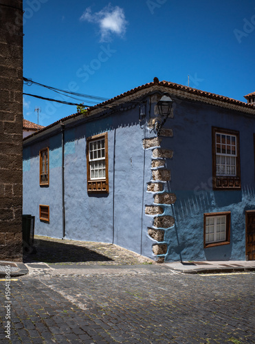 colorful houses in the city of tenerife, spain