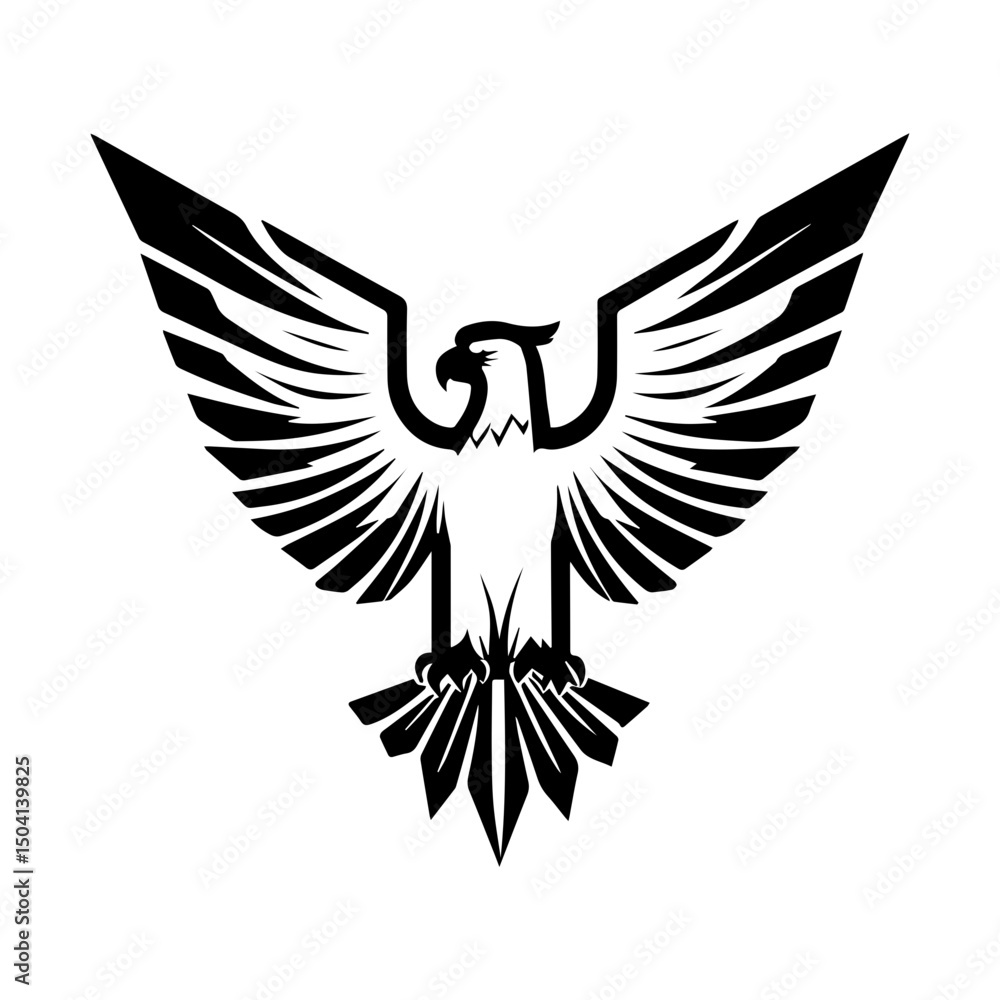 Obraz premium Stylized Eagle Silhouette