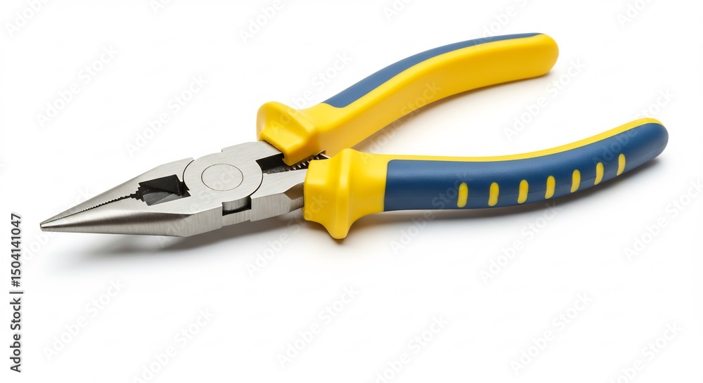 Fototapeta premium Insulated Pliers Close-up Hand Tool for Gripping and Cutting