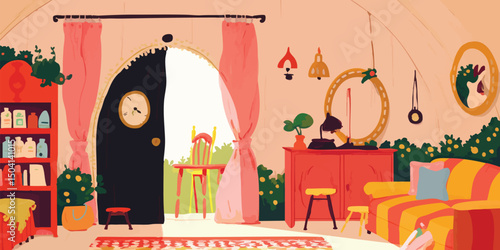 A charming illustration dep...