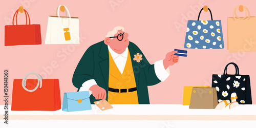 A discerning shopper, surro...