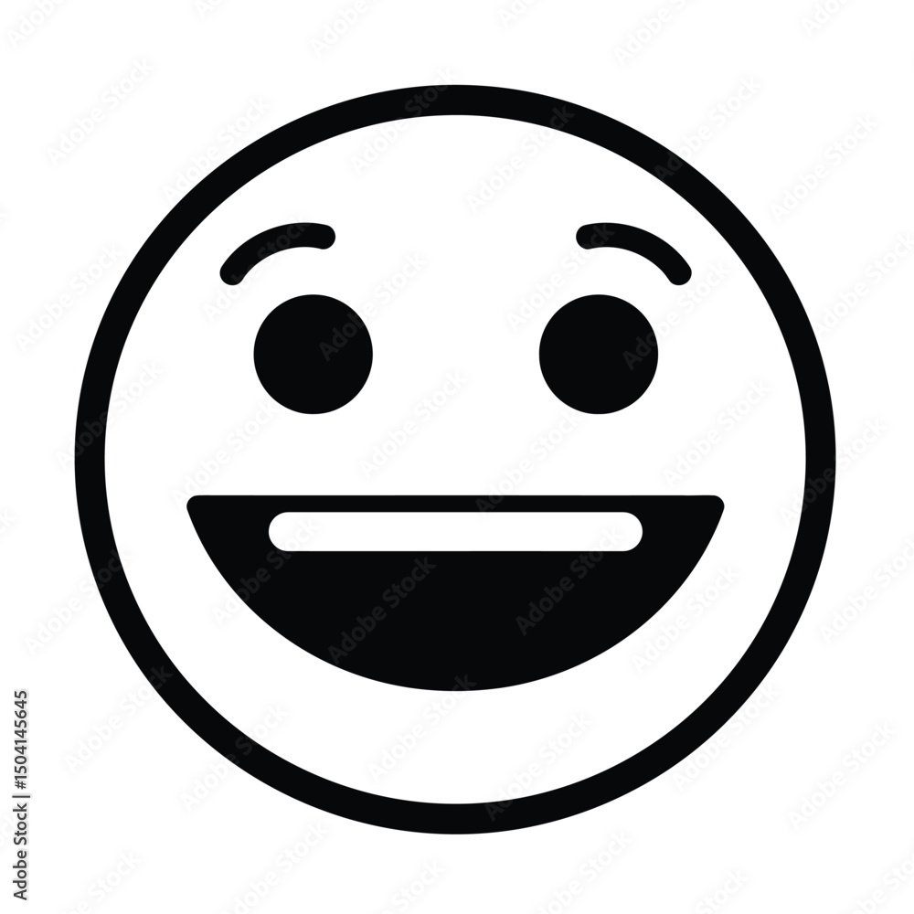 smile face icon illustration smile face icon illustration