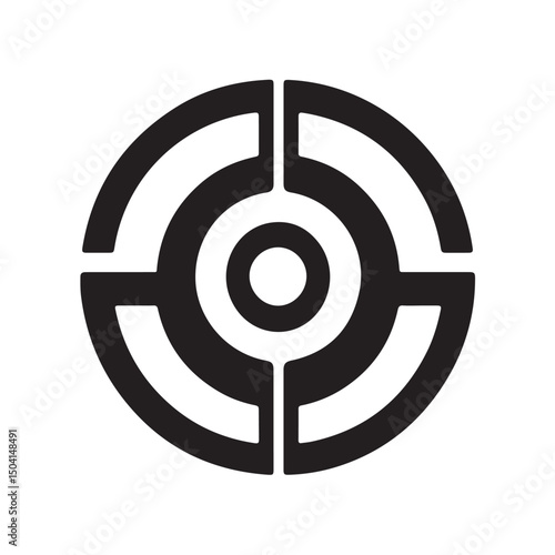 The settings icons are in a thin line art style, giving a clean and elegant look to the minimalist UI isolated on white background.