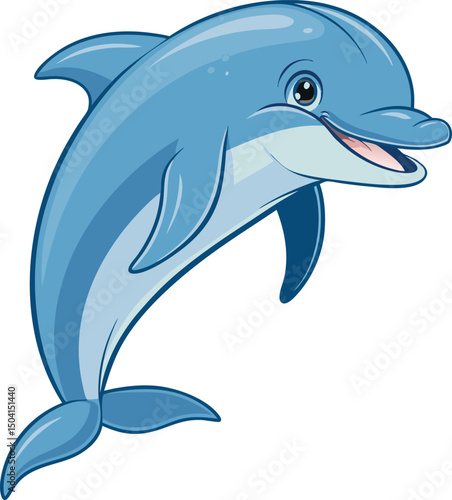 minimalist dolphin vector art illustration 