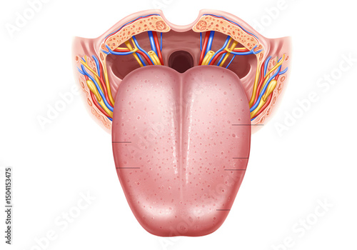 Human Tongue Anatomy Diagram Structures  Functions