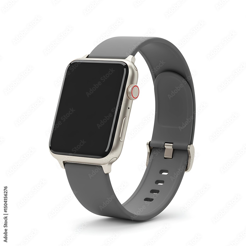 Smart Watch Mockup Isolated on White Background Smart Watch Mockup Isolated on White Background