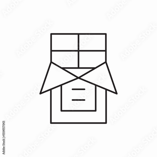 chocolate bar icon sign vector