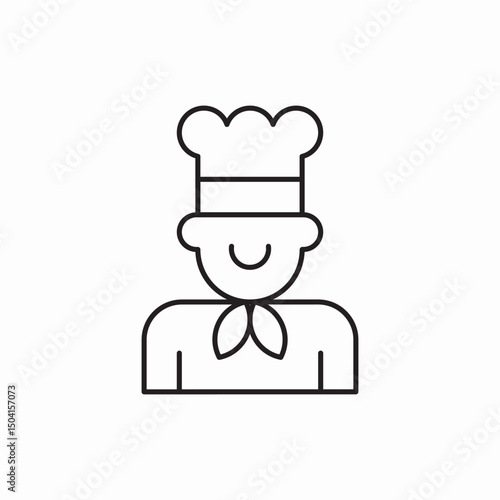 cook chef kitchen cooking icon sign vector