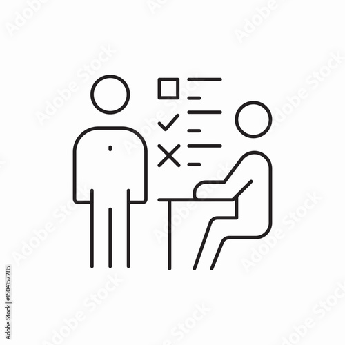 help support client employee registration icon sign vector