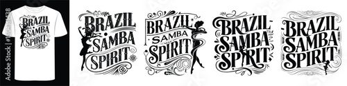Brazil Typography Shirt for Global Nomads and Tourists
