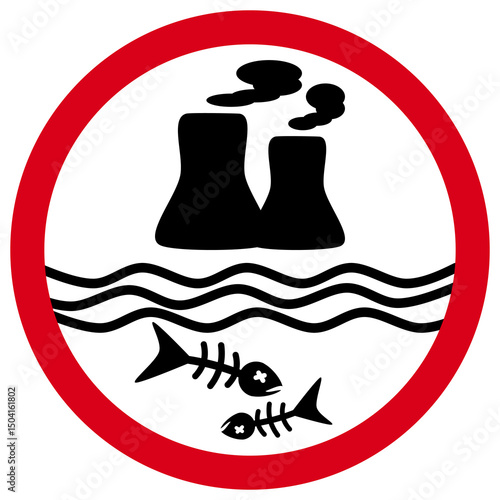 Danger of Water Pollution from Factory Emissions Endangering Fish