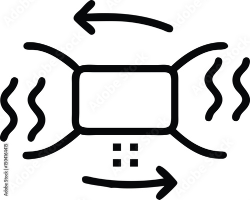 Air Filter with Airflow Icon