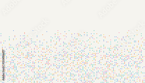 Digital technology background. Digital data dots bllue pattern pixel background