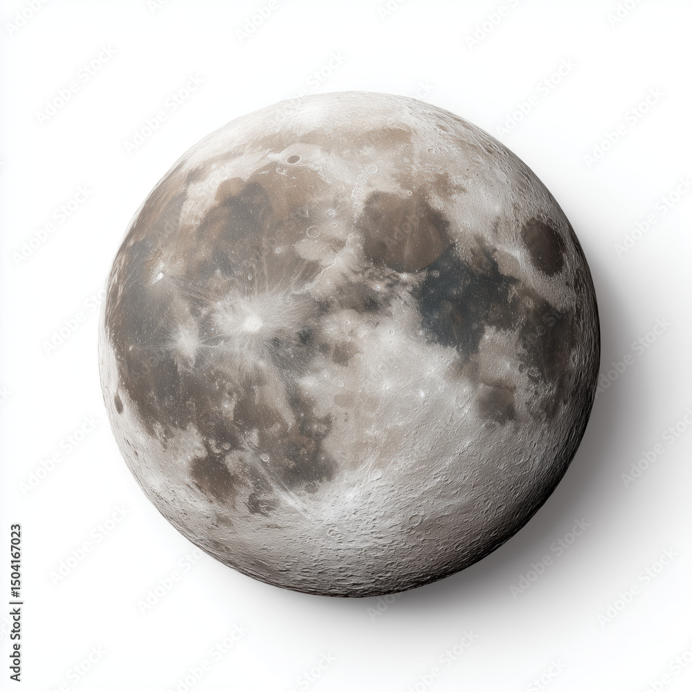 Detailed Image of the Moon's Surface, a Celestial Marvel , isolated on white background png Detailed Image of the Moon's Surface, a Celestial Marvel , isolated on white background png