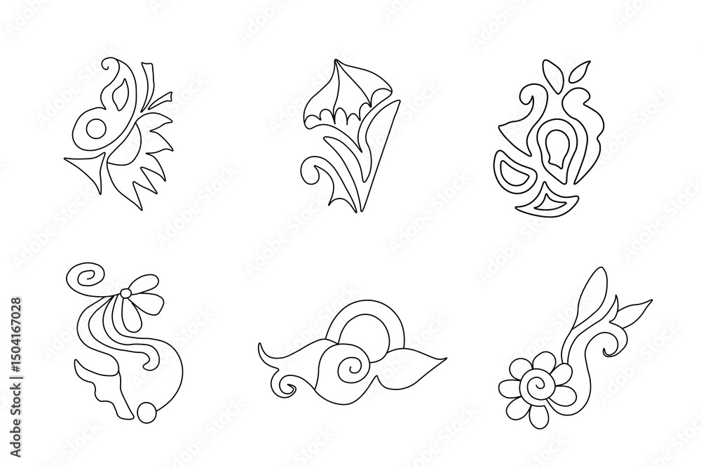 Flower Vector with Beautiful Work Flower Vector with Beautiful Work