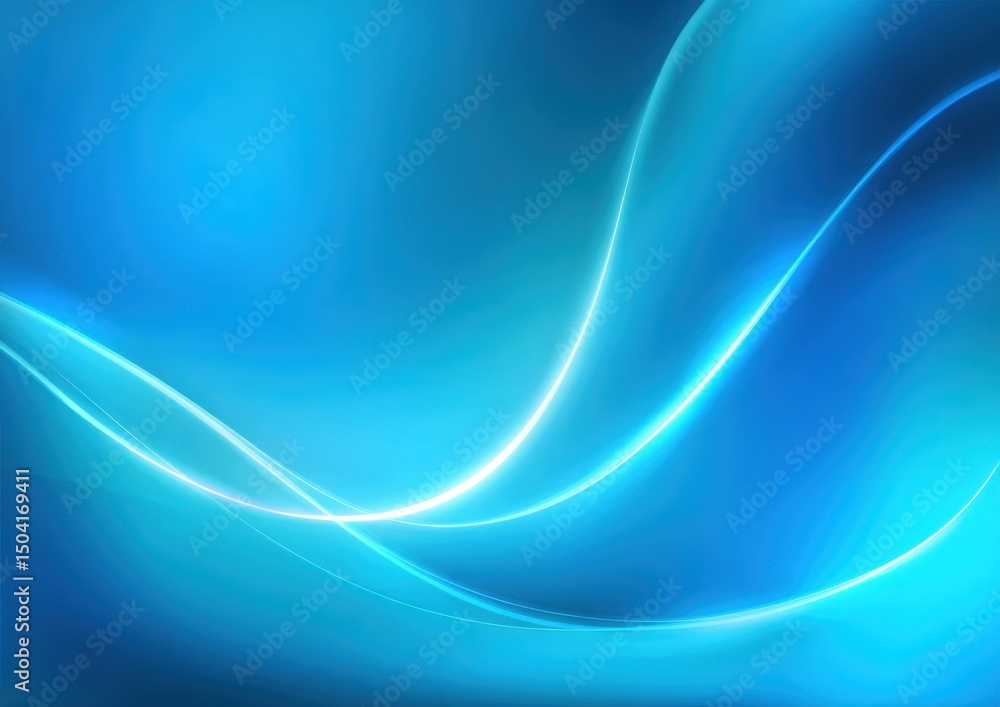 Abstract Blue Wave Background Glowing Lines and Smooth Curves for Design Abstract Blue Wave Background Glowing Lines and Smooth Curves for Design