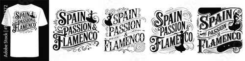 Spain Travel Typography Shirt for Global Nomads and Tourists