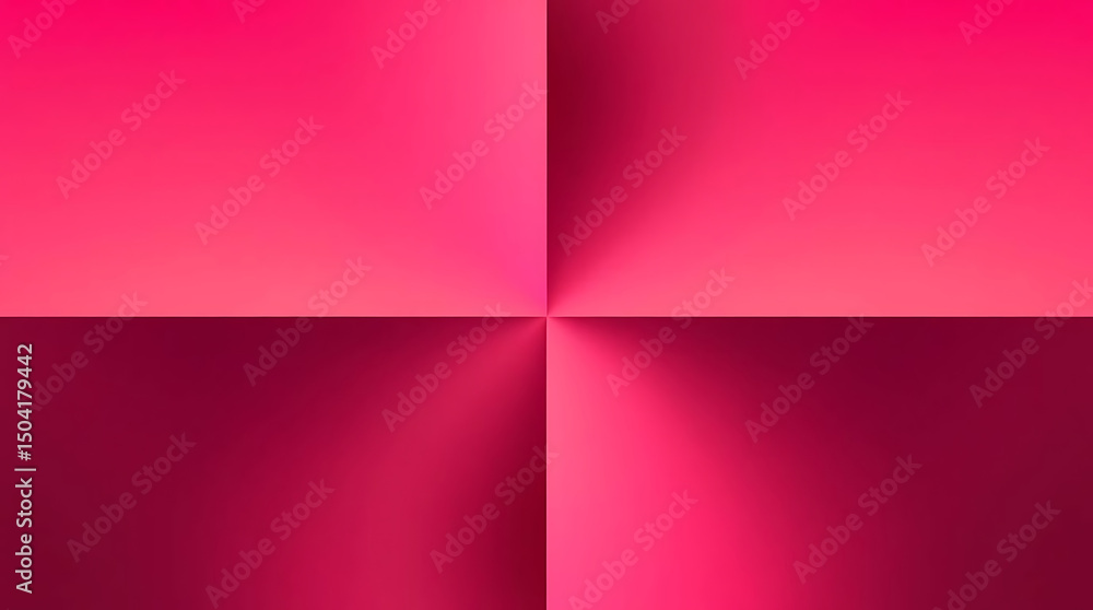 Fototapeta premium Abstract pink gradient background four squares design