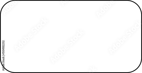 Minimalist Hand Drawn Rounded Rectangle Frame