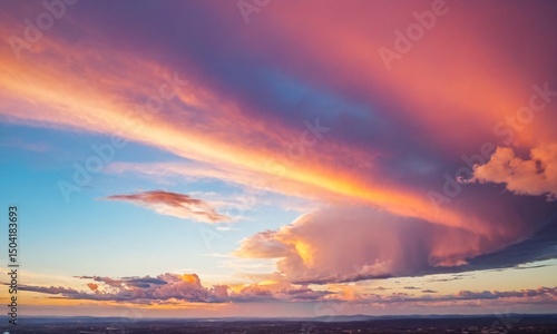 붉은노을,하늘풍경,멋있는구름