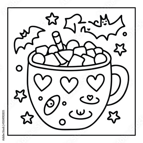 Halloween Food & Drinks Coloring Pages
