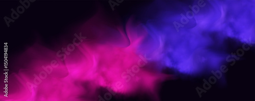  Atmospheric neon purple clouds.Magical fantasy smell of tobacco.Pink occult fog.Magic cigarette vapor.