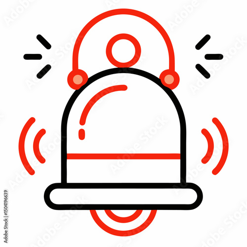 Notifications Overload Symbol – Icon Illustrating Digital Distraction & Information Stress