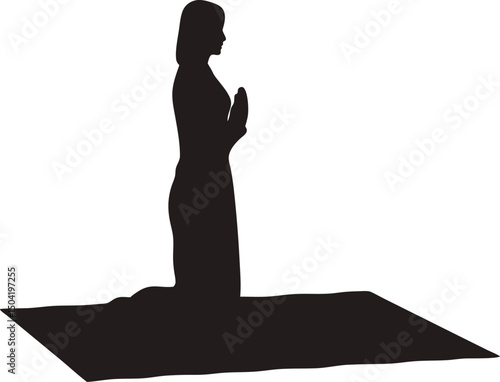 Praying women silhouette, hajj women, women silhouette