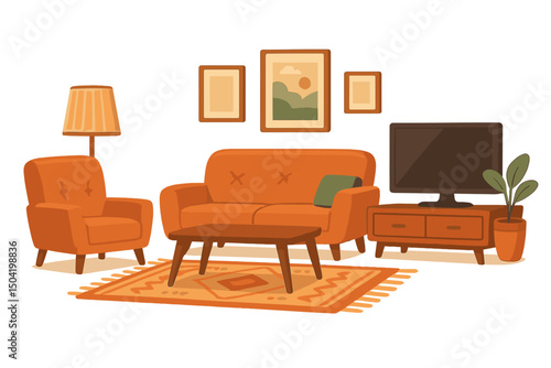 living room interior with fireplace