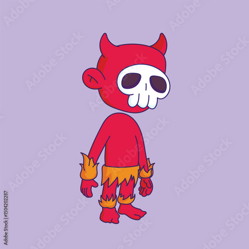 Cartoon-style character illustration with a bored or tired expression.