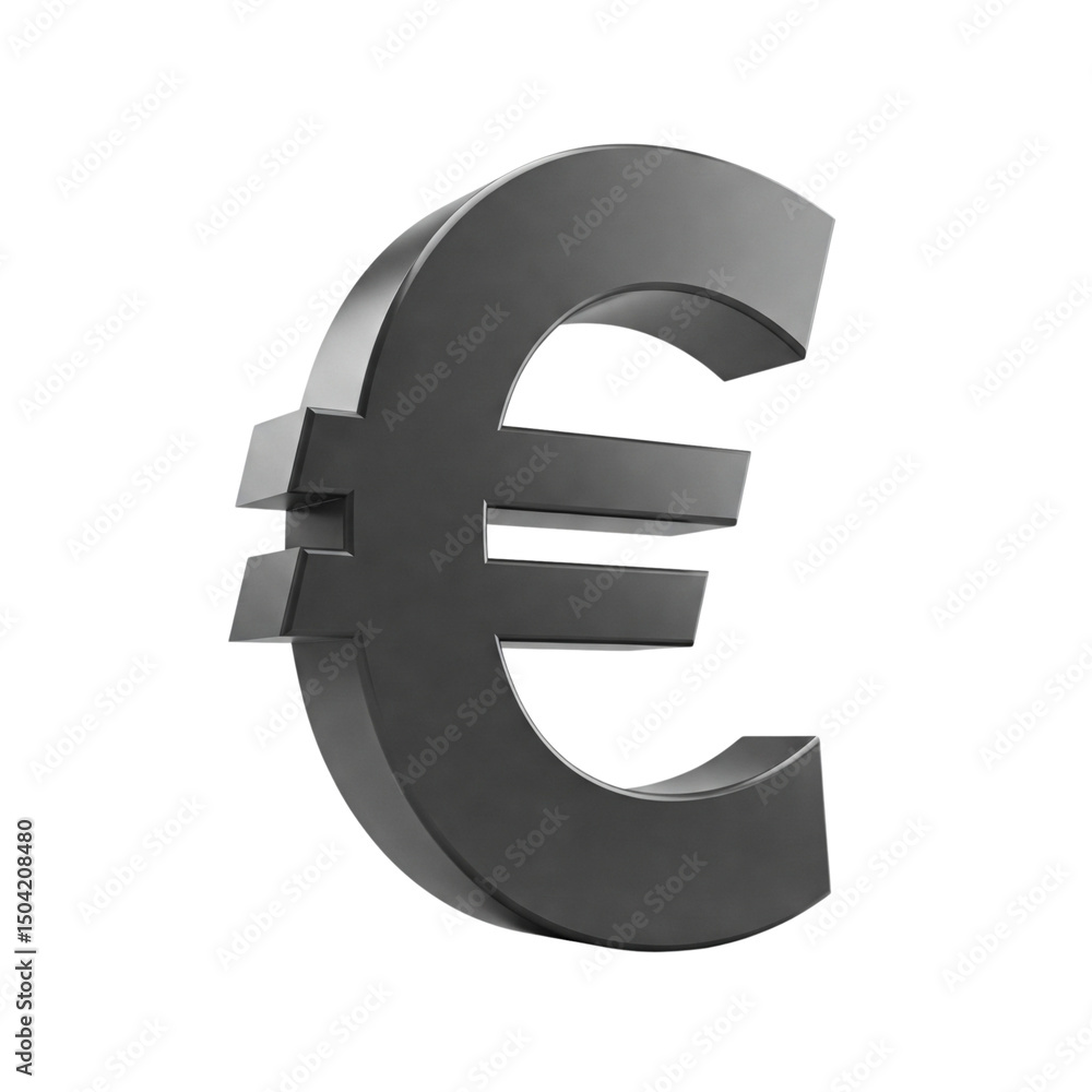 Euro symbol isolated on transparent background Euro symbol isolated on transparent background