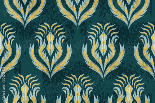 abstract seamless motif fabric patterns, abstract ikat, carpet, fabric, batik	