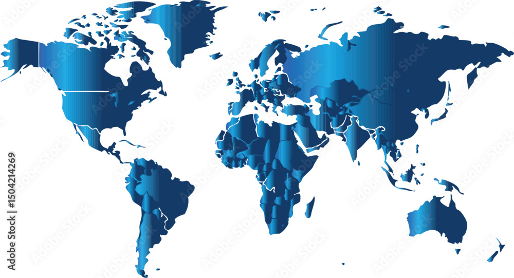 Obraz premium Globalization World Map Environmental Conservation Concept