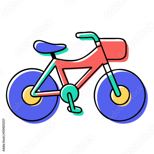 bicycle icon on white background