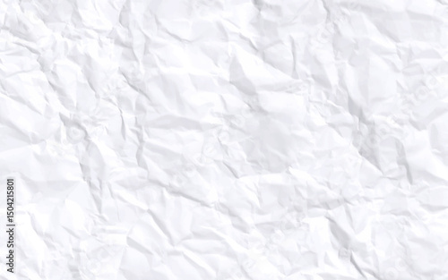 close up white crumpled paper background. white crumpled paper texture background