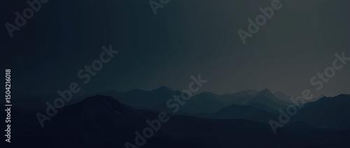Minimal wallpaper polygon mountain, dark background