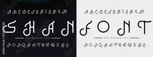 Elegant font alphabet uppercase lowercase and number. Classic lettering minimal fashion designs. Typography modern serif fonts regular decorative vintage concept. Vector illustration