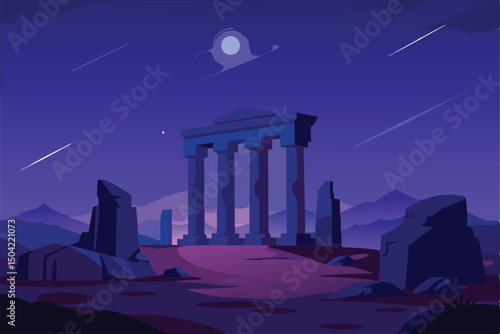moon over the city