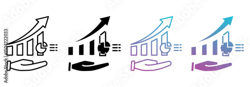 statistic best multistyle icon sheet collection